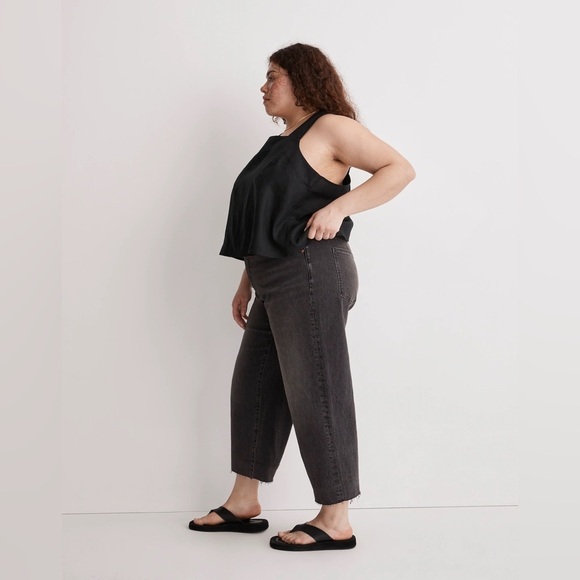 NWOT Madewell The Plus Perfect Vintage Wide-Leg Crop Jean Benley Wash Size 29 - Picture 3 of 16